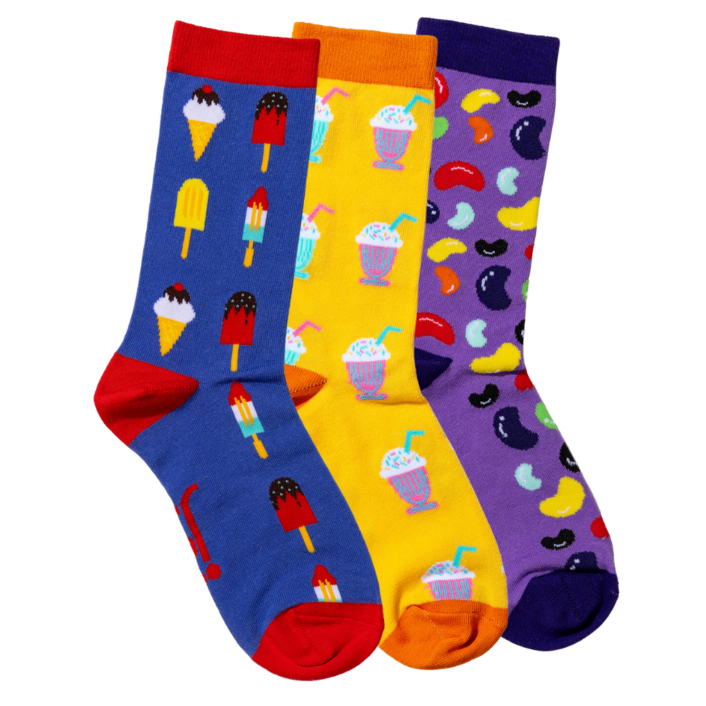 Three Pack Foodie Socks Jolly Soles
