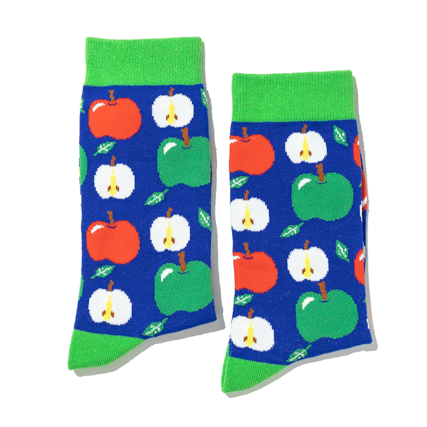 Jolly Soles Blue Apple Socks