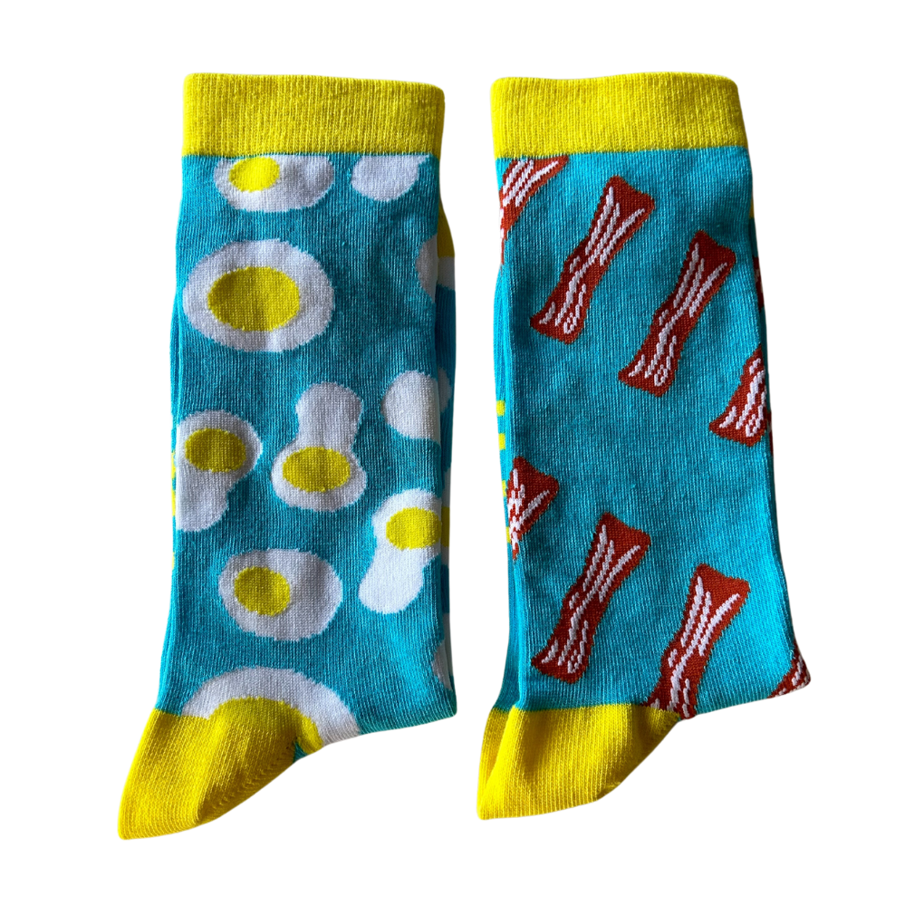 Jolly Soles Bacon & Egg Socks Folded view