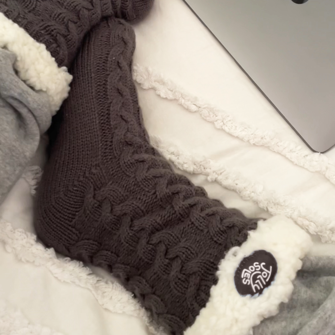 Sherpa Lined Bed Socks - 2 pack