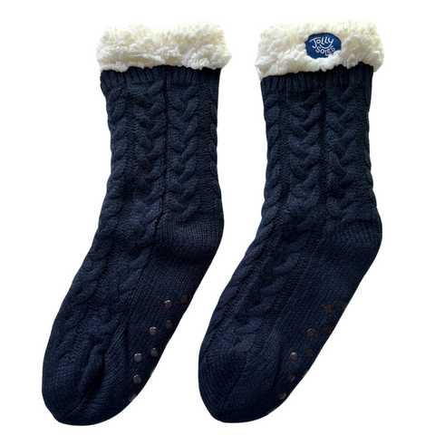 Sherpa Lined Bed Socks - 2 pack