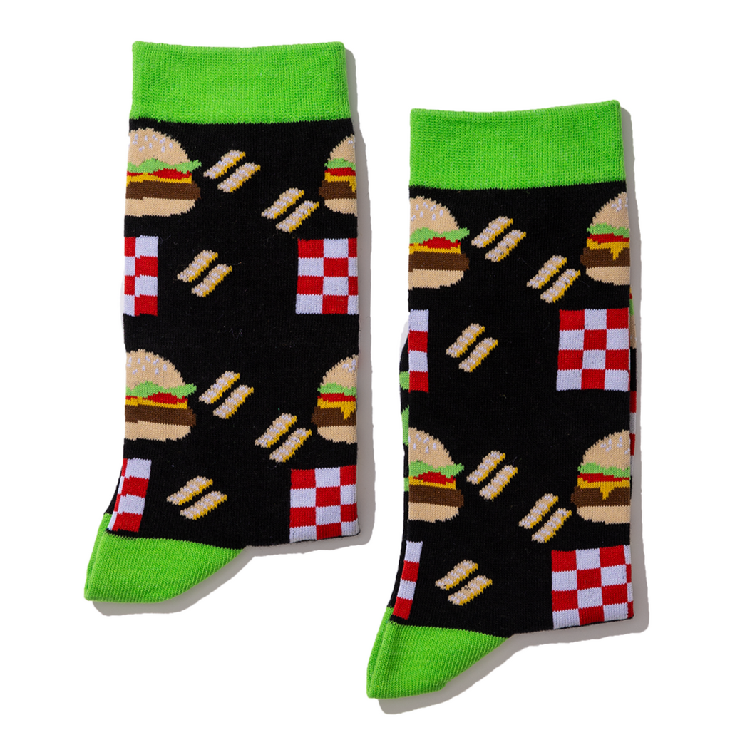 Burgers Folded Jolly Soles Socks