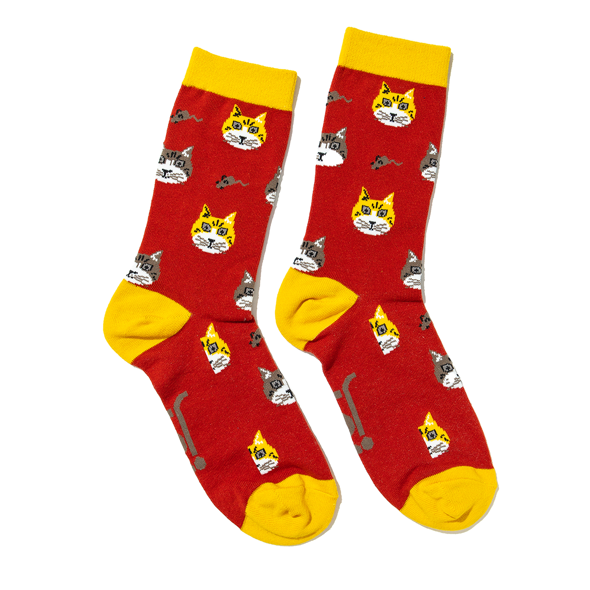 Jolly Soles Cat Design Mid Calf Length