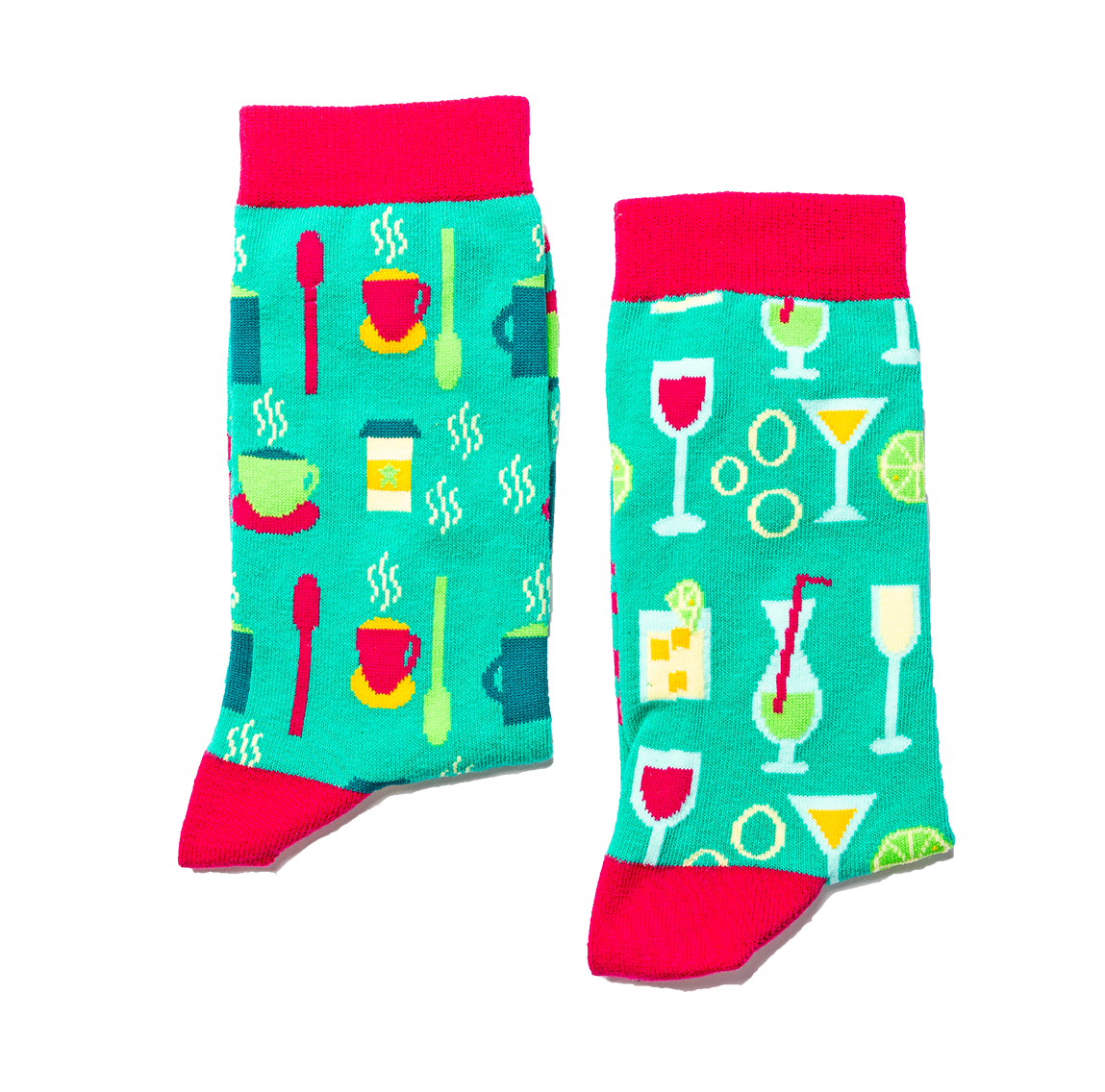 Coffee and Cocktail Jolly Soles Socks