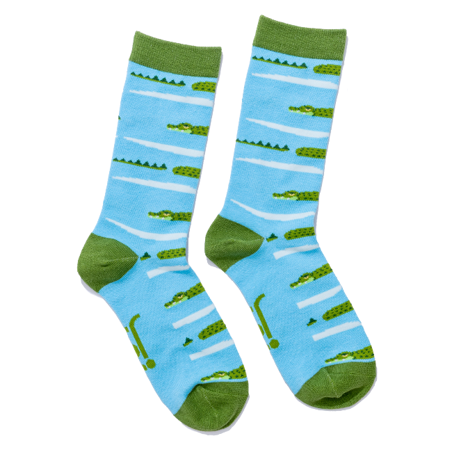 Jolly Soles Crocodile Socks Full Length View
