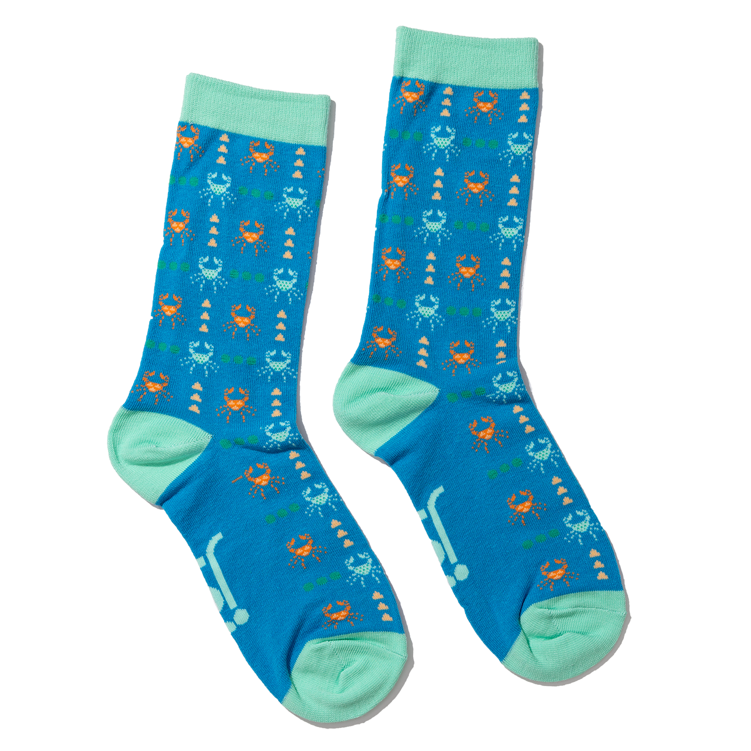 Crab Socks Full Length view