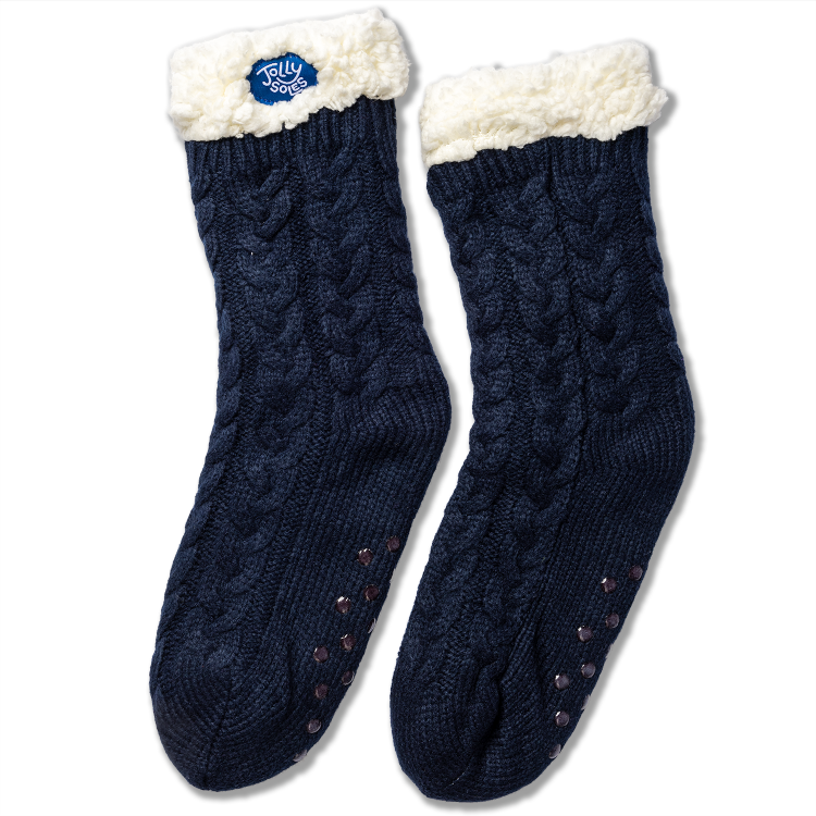 Blue Sherpa Lined Bed Sock Full Length