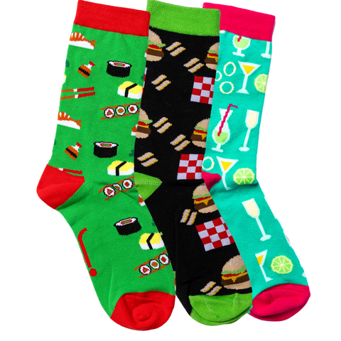 3 pack Foodie Socks