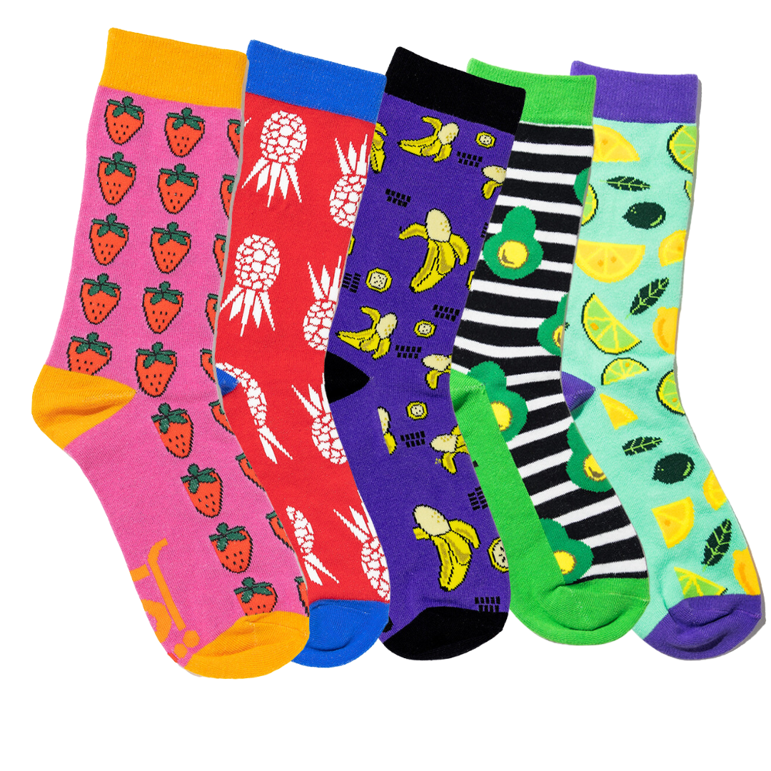 5 Pack Fruit Socks – Jolly Soles