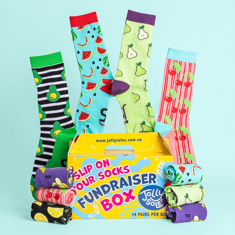 Fruit Salad Fundraiser Sock Box