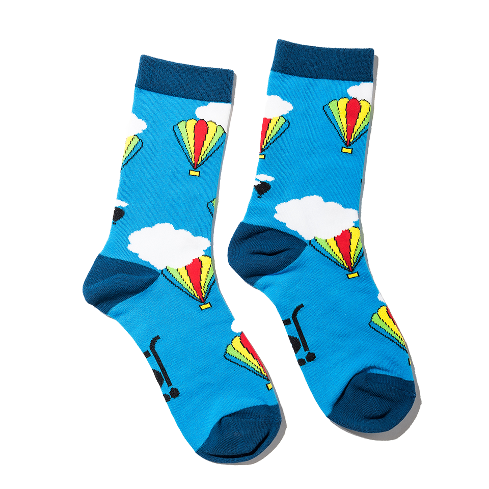 Hot Air Balloon Full Length Design Socks