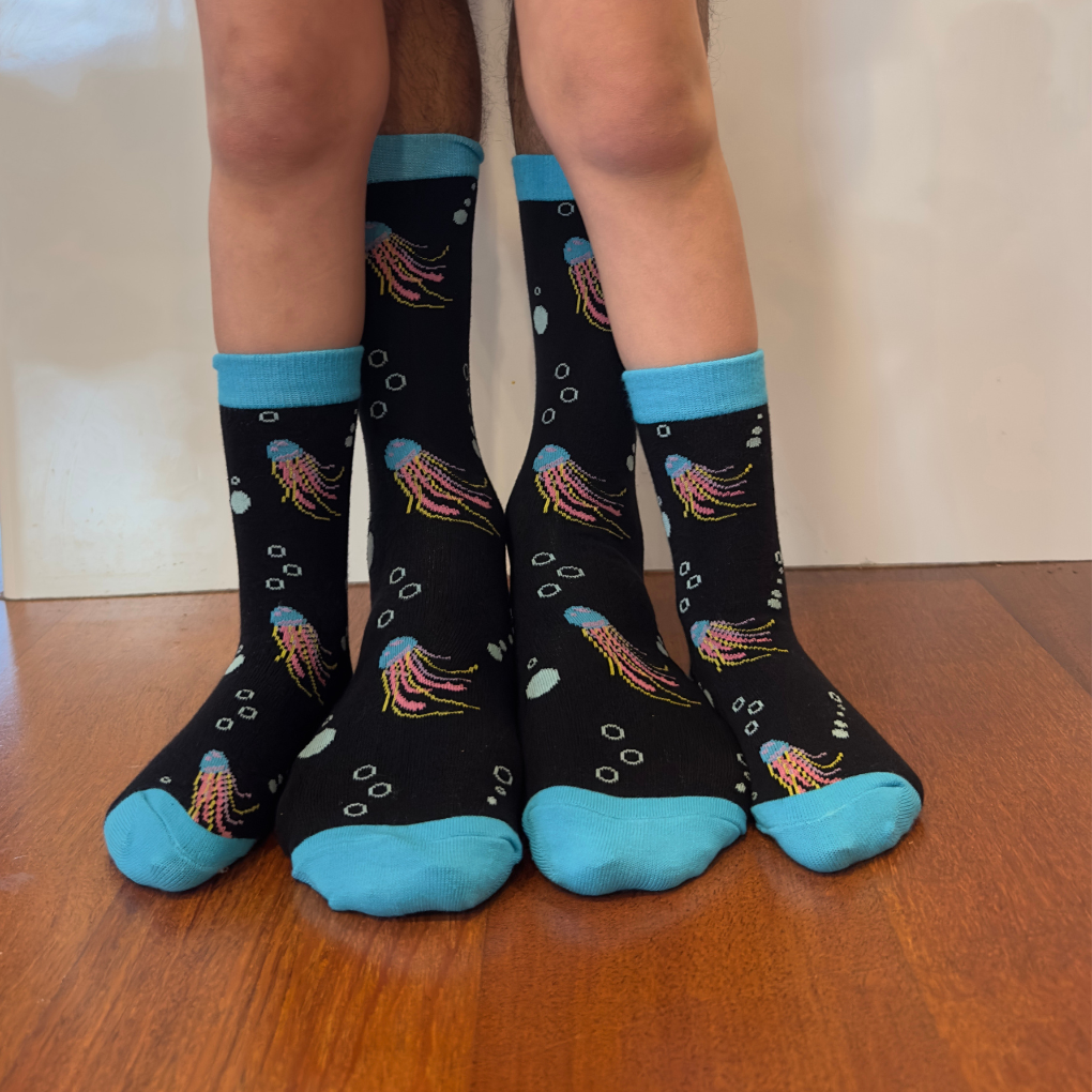 Jellyfish Father & Daughter set Jelly fish socks