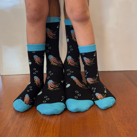 Mini Me Sets - Jellyfish Socks