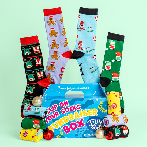 Christmas Designs Fundraiser Sock Box