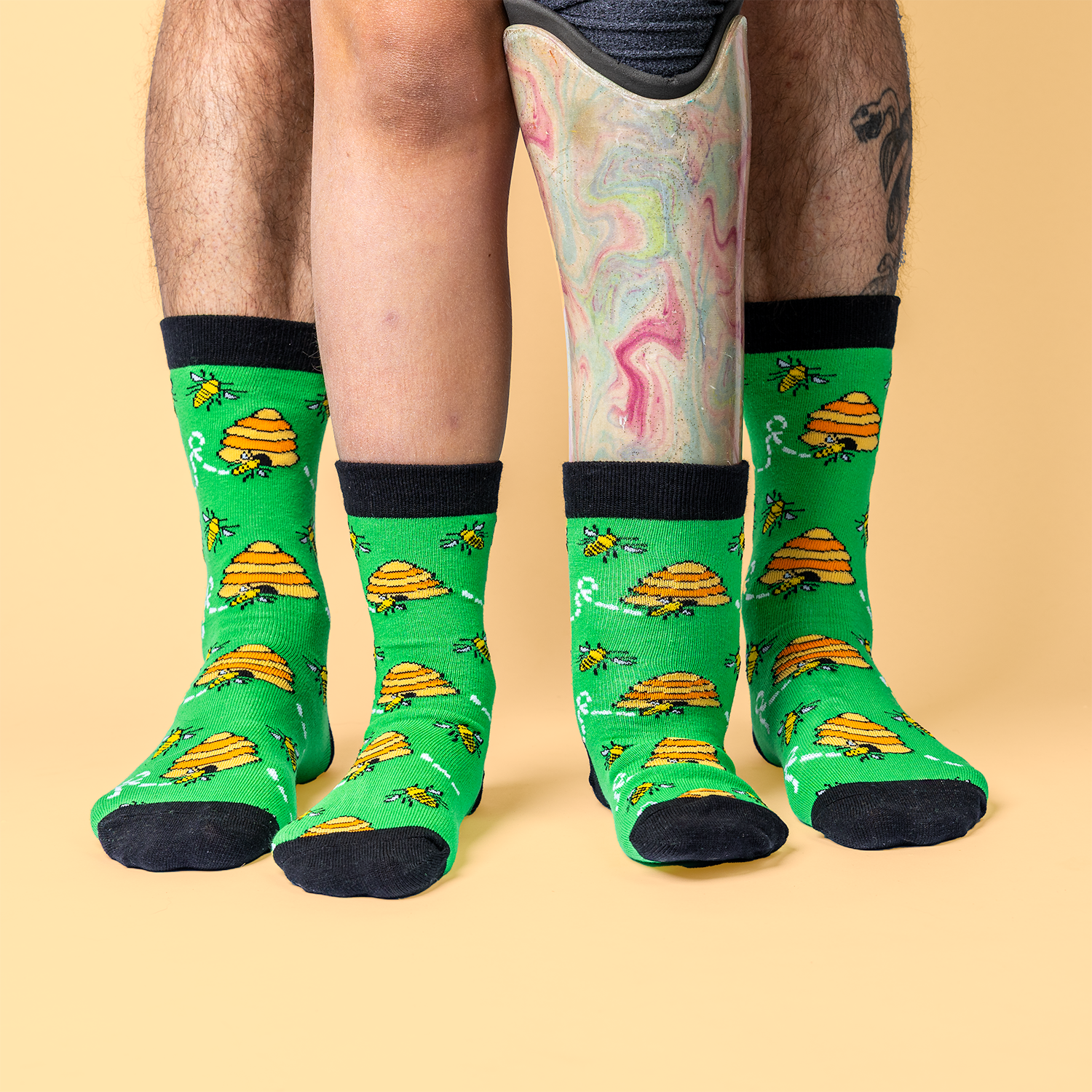 Jolly Soles Daddy and Me Matching_Bees Sock Sets