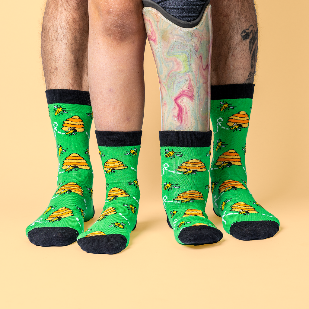 Jolly Soles Daddy and Me Matching_Bees Sock Sets