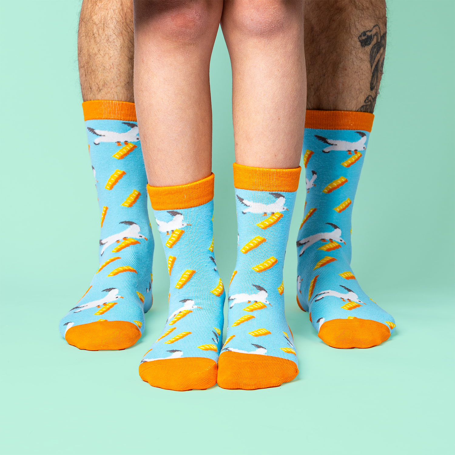 Mathing Socks Mini Me Matching Sets - Seagulls & Chips Socks โ Jolly Soles