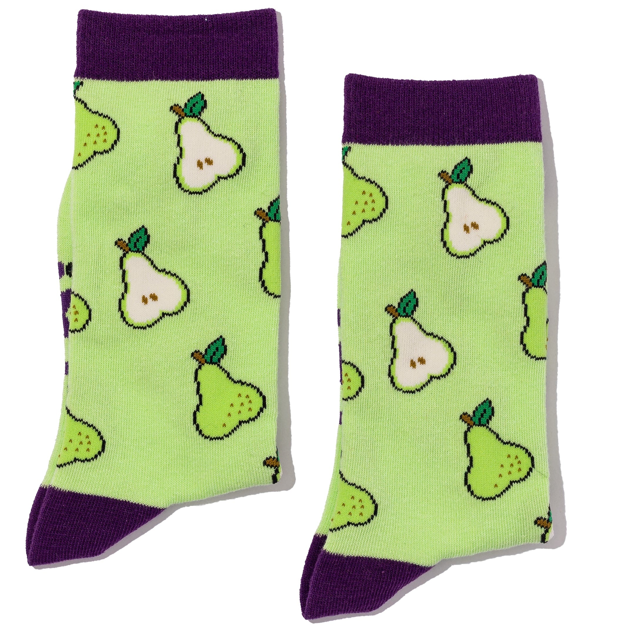 Jolly Soles Pear Socks Folded View