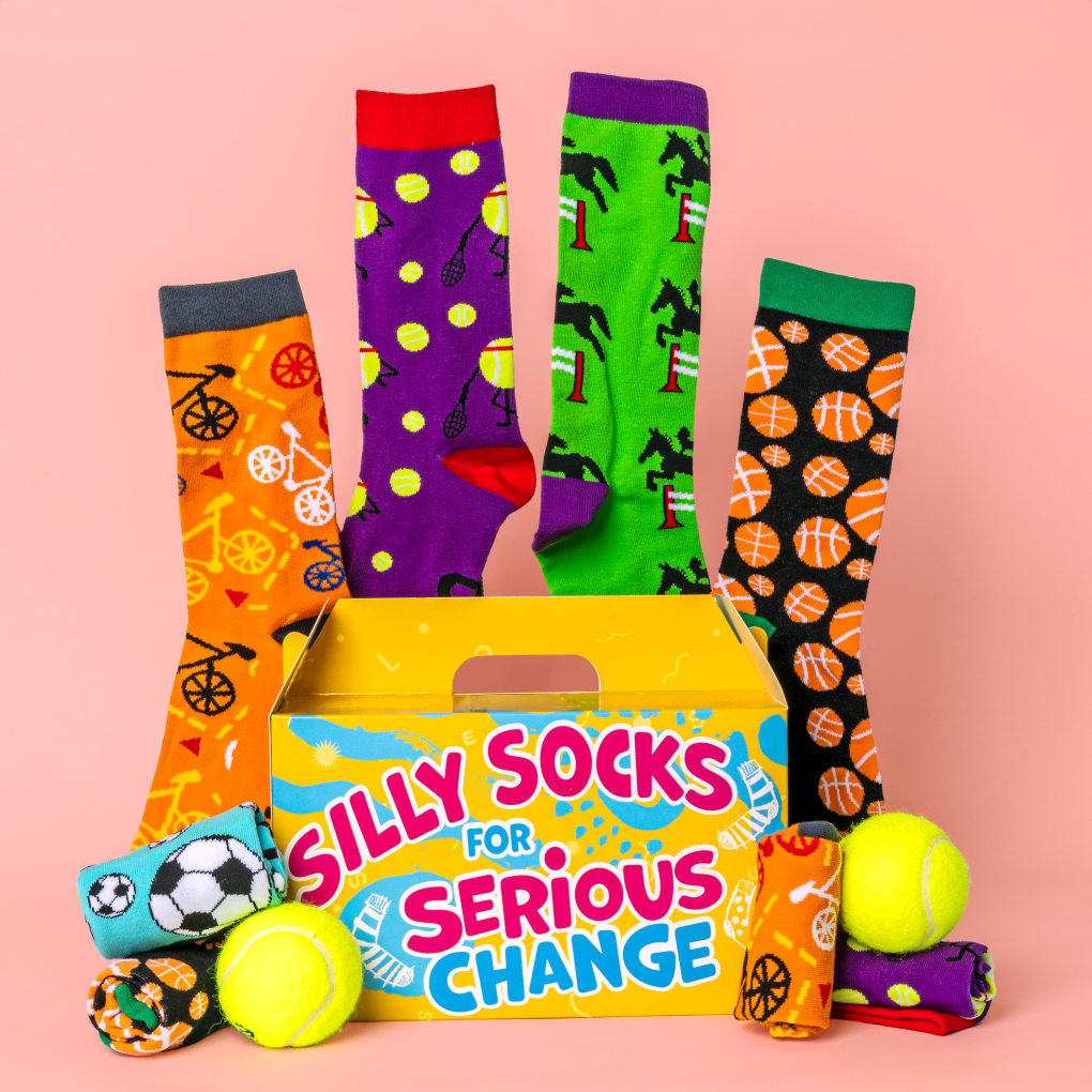 Jolly Soles Activity Sock Fundraiser Box