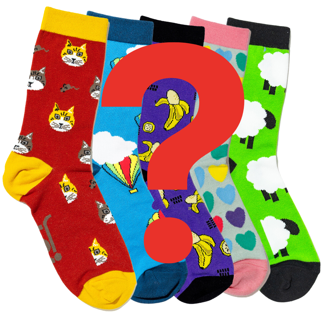 5 Pack Mystery Design Socks