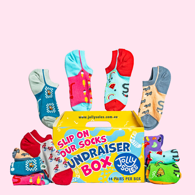 No Show Fundraiser Sock Box