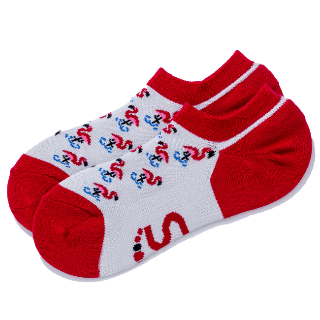 No Show Flamingo Socks