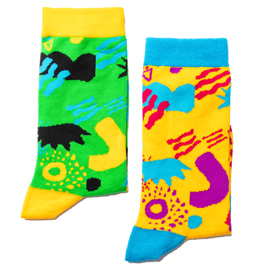 Odd Sock Design in Yellow & Green