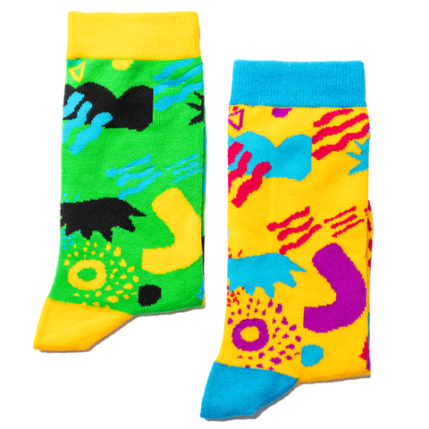 Odd - Yellow & Green Odd Socks