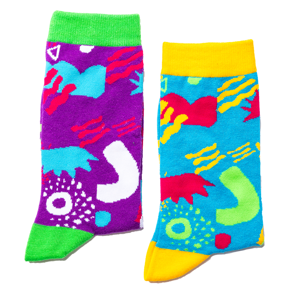 Odd - Blue & Purple Odd Socks – Jolly Soles