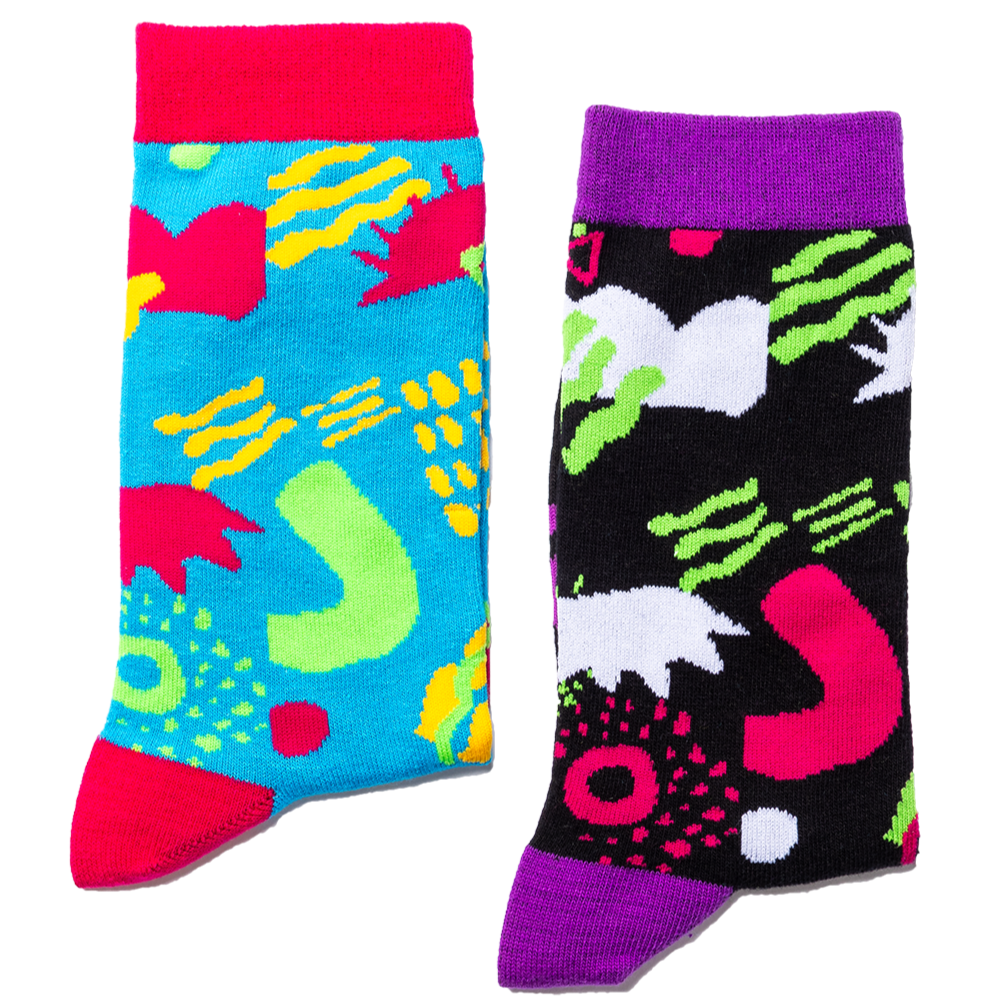Odd Socks Design Blue & Black 