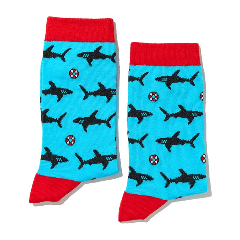 Shark Socks Jolly Soles Folded