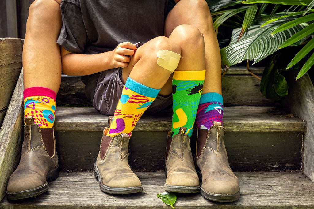 People wearing Jolly Soles Odd Socks