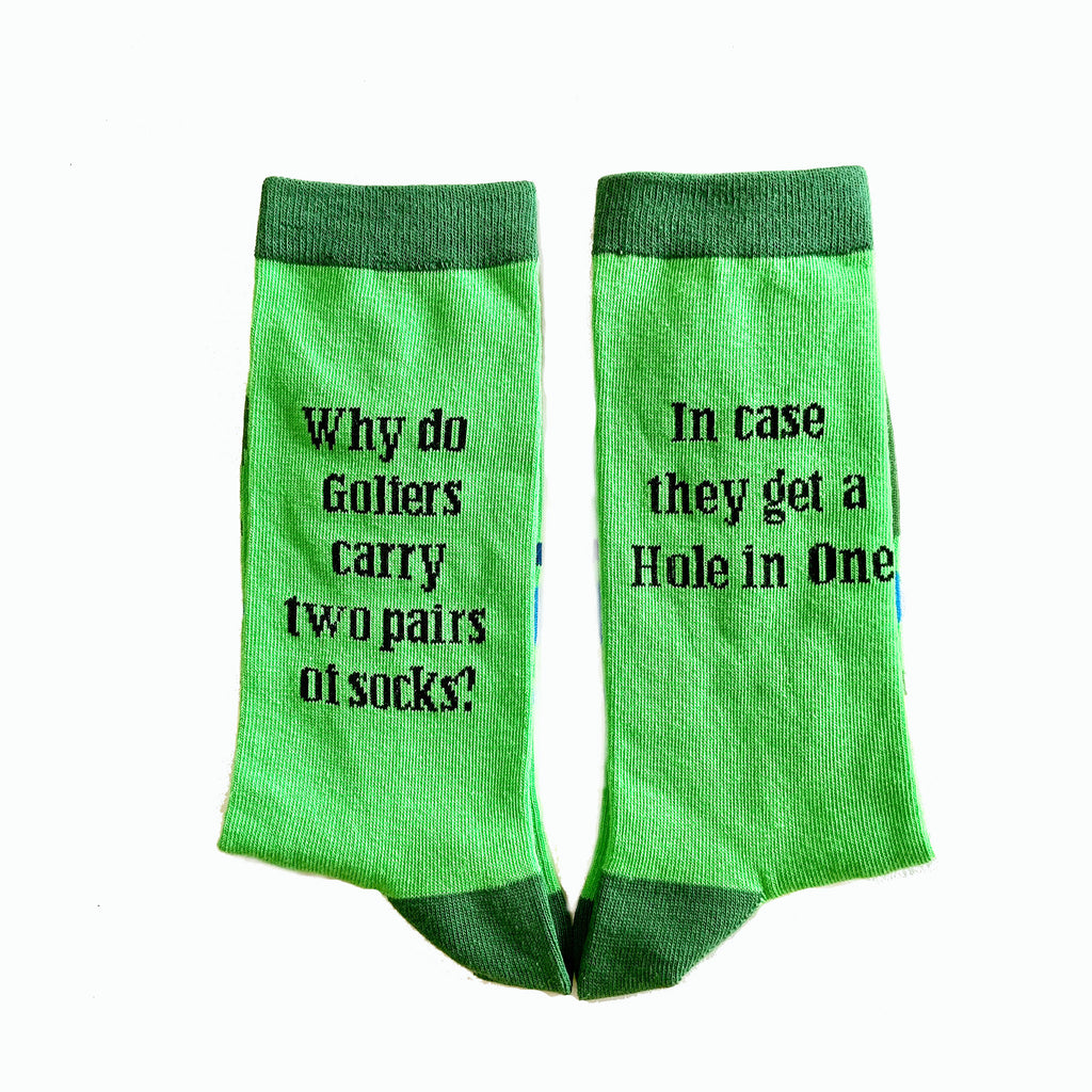 Father's Day Sock Golf Joke Design